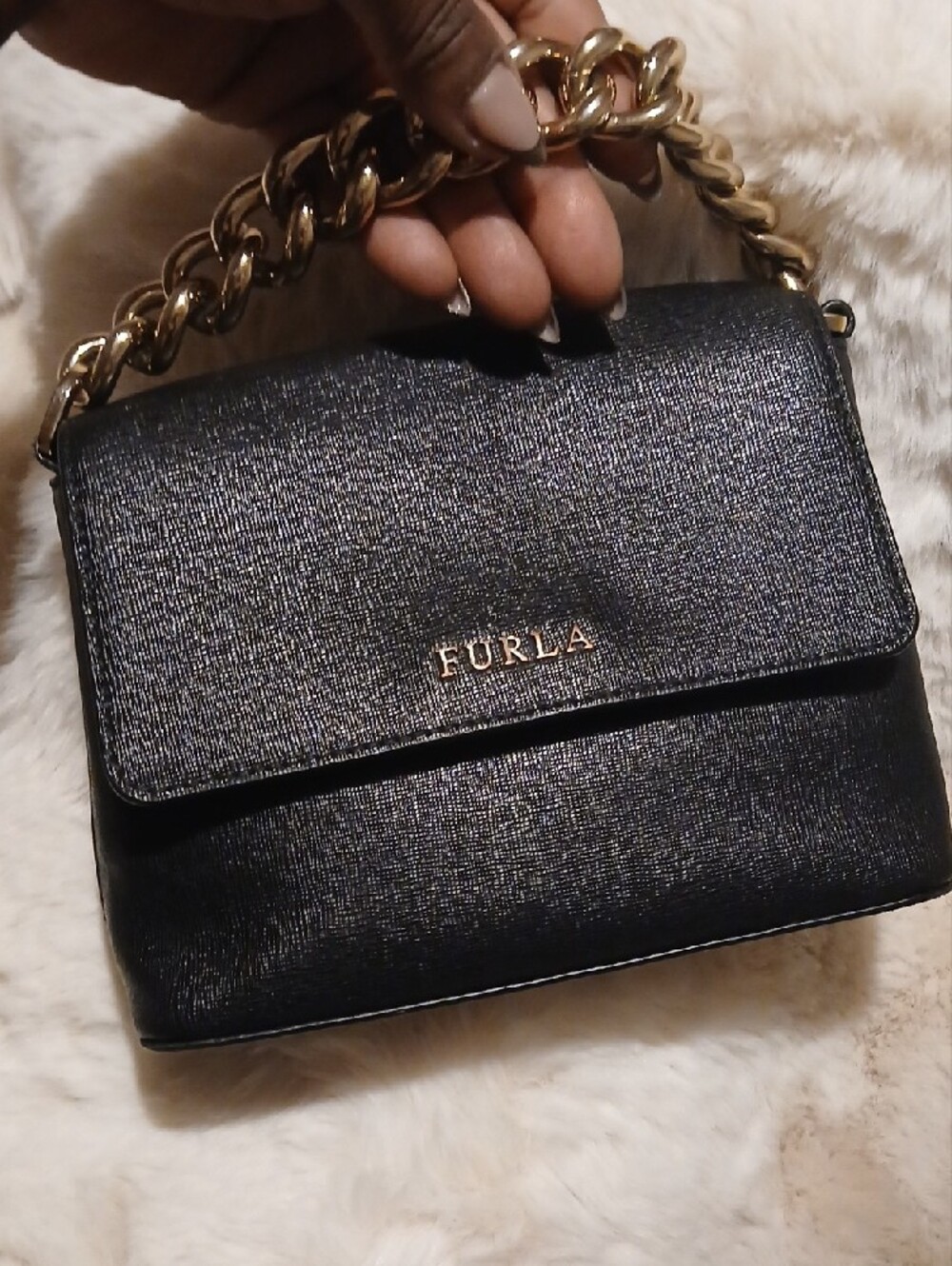 Furla Black Leather Mini Bag - Picture 8 of 8